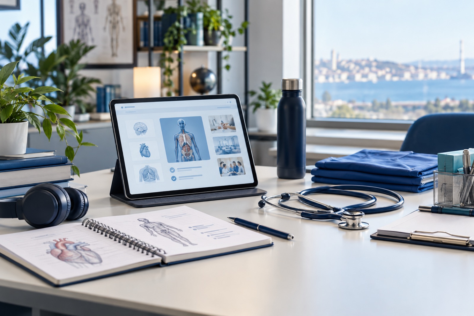 Tablet, ders notları ve sağlık eğitimi materyalleri